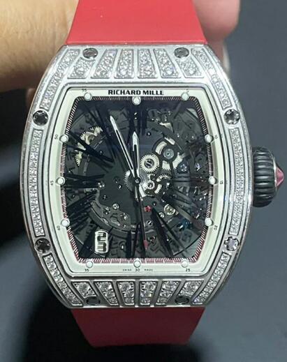 Review Richard Mille RM 023 White Gold Diamond Medium Replica Watch - Click Image to Close